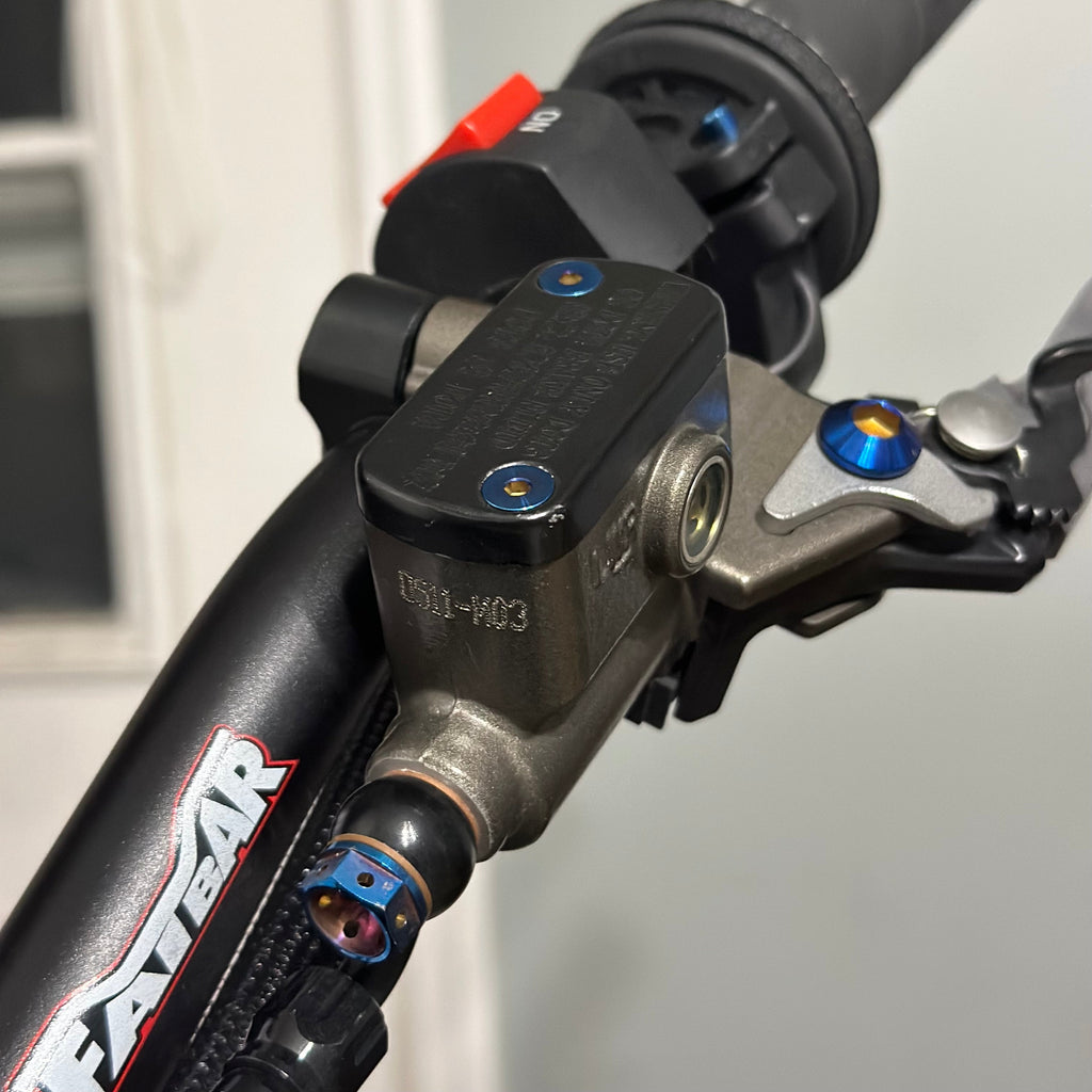 Ultra Bee Brake Master Cap Titanium Bolts