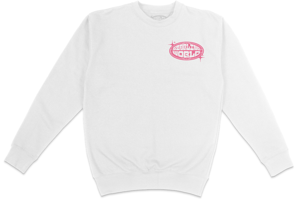 StarlineWorld (White-Pink) CREWNECK